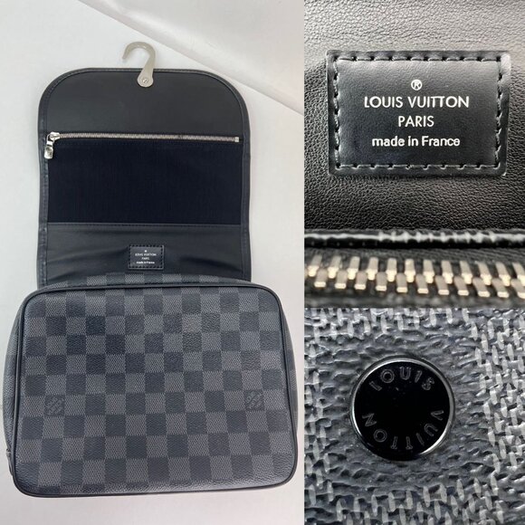 Louis Vuitton Damier Graphite Hanging Toiletry Kit Pouch - Picture 9 of 11